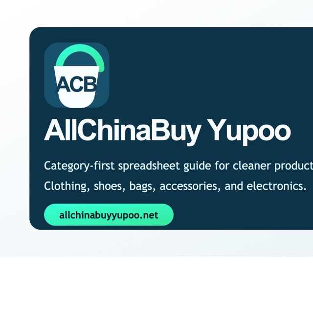 AllChinaBuy Yupoo category browsing preview